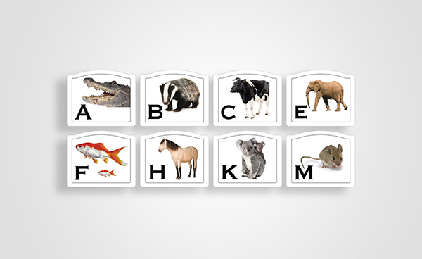 Lettres de dressage animal - 20x40